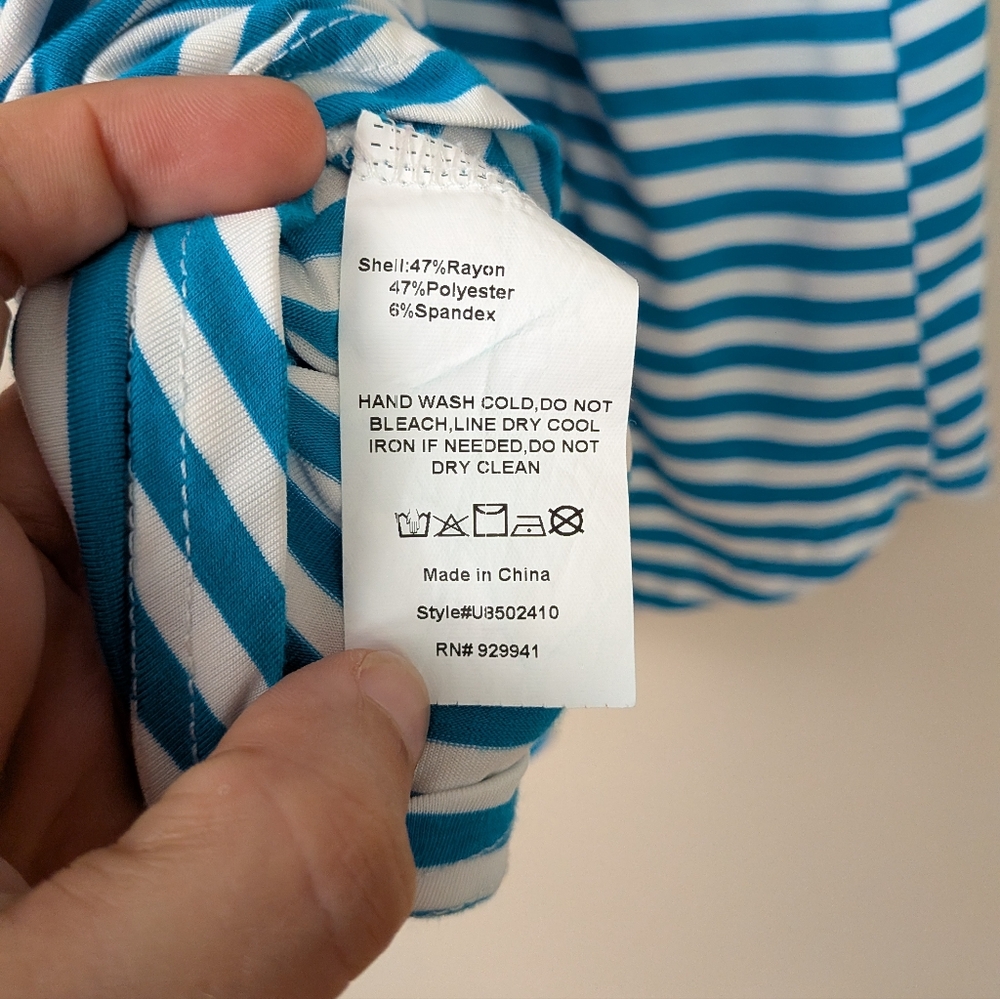 Striped Racer Back Tank - Size Small - Picture 5 of 6